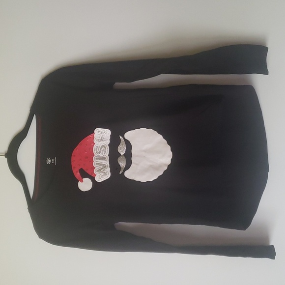 Other - Wish girls Santa graphics longsleeves black top size XL